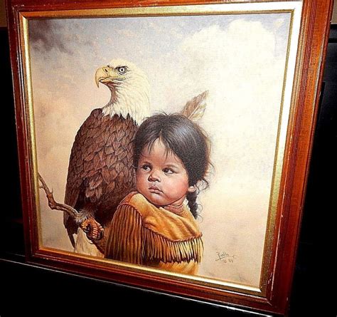 Gregory Perillo Painting Mint Condition On Canvas Native American