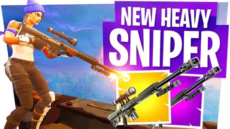 The New 50 Cal Sniper In Fortnite Heavy Sniper Gameplay And Win Youtube