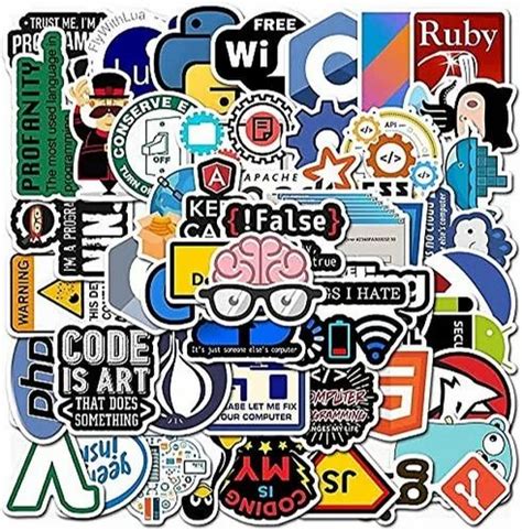 Idream Software Programming Languages Vinyl Diy Sticker For Laptop