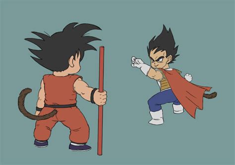 Kid Goku Vs Kid Vegeta Wip By Doczal On Deviantart