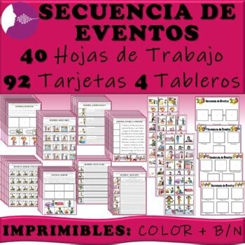 Secuencia De Eventos A Pasos Sequence Of Events Spanish S Per Bundle