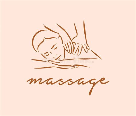 Vector Illustration Concept Of Massage Body Relax Symbol Icon Stock Vector Illustration Of