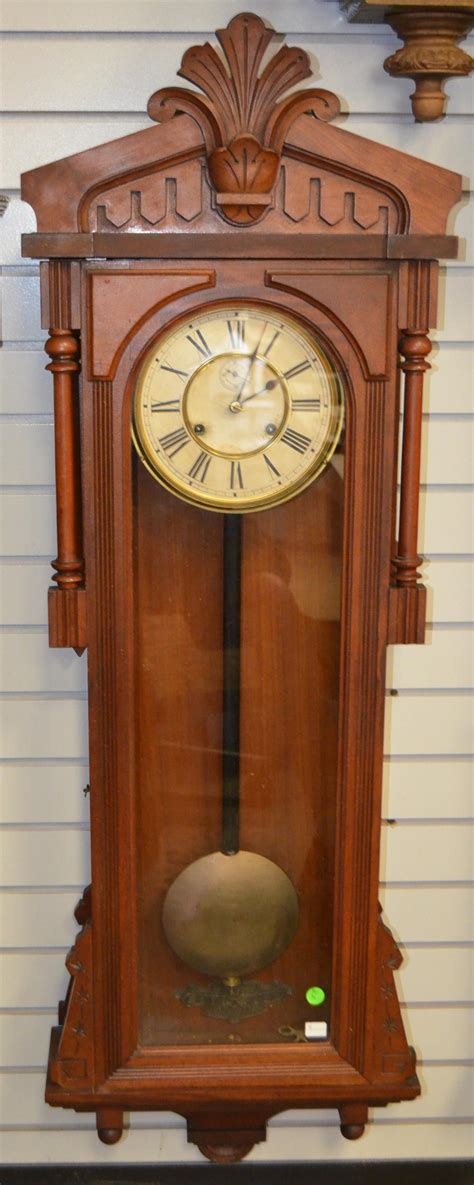 Antique Ansonia Capitol Wall Regulator Clock