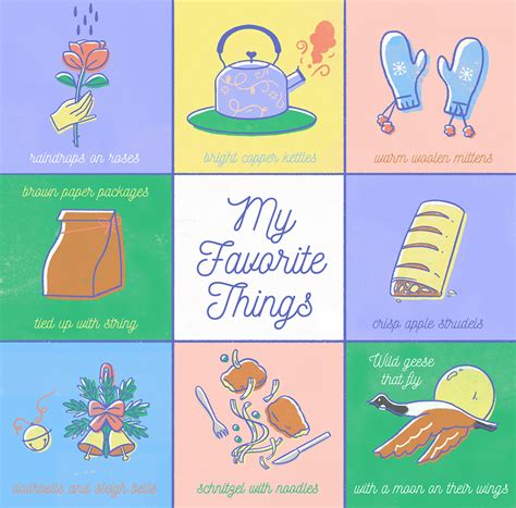 My Favorite Things Sound Of Music Behance