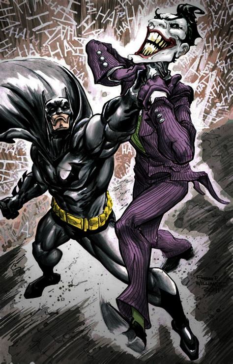 Batman Vs Joker Art Batman And Batgirl Batman Comic Art Batman Joker