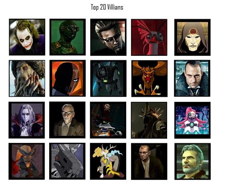 My 20 Favorite Villains By Sillyinsanegamer On Deviantart