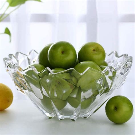 Buy Ssc Mart Fruit Bowl Large Decorative Centerpiece Designer Glass