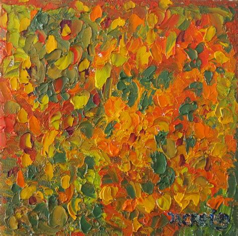 Autumn Leaves Abstract Painting By Nancy Craig Pixels