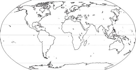 Blank Map Of The World Continents And Oceans