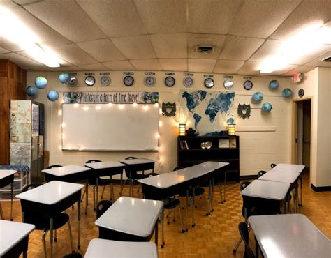 World History Classroom With Maps And Globes High School World History