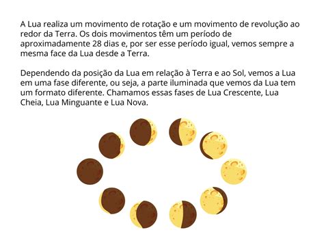 Atividades Sobre Os Movimentos Da Lua 4 Ano