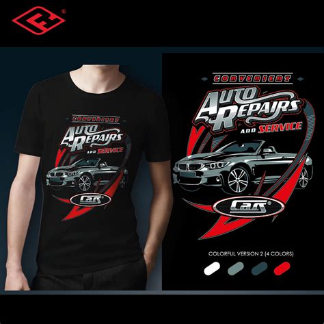 Modern Professional Automotive T Shirt Design For Cars By