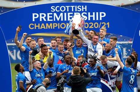 Glasgow Rangers Champions A 55th Title For Rangers
