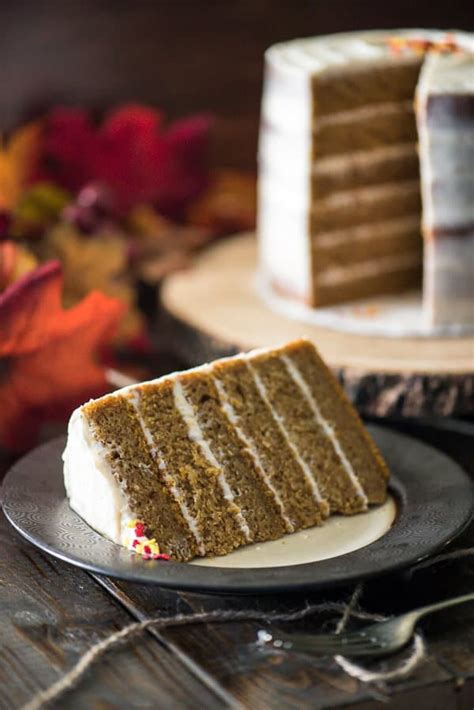 Pumpkin Layer Cake With Brown Butter Cream Cheese The Crumby Kitchen