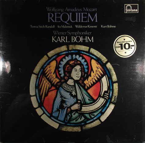 Wolfgang Amadeus Mozart Karl Böhm Requiem Vinyl Lp Stereo Discogs