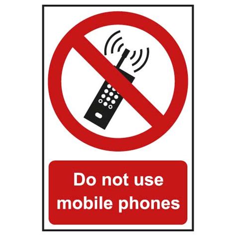 Do Not Use Mobile Phones Sign