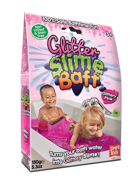 Zimpli Kids Pink Glitter Bath Slime Baff 1 Use 150g