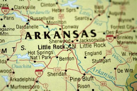 Programma Di Little Rock Arkansas Fotografia Stock Immagine Di
