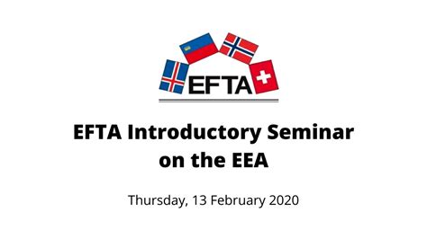 Efta Introductory Seminar On The Eea Youtube