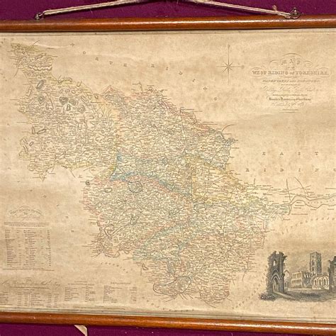 Pair Of 19th Century North And East Riding Of Yorkshire Maps
