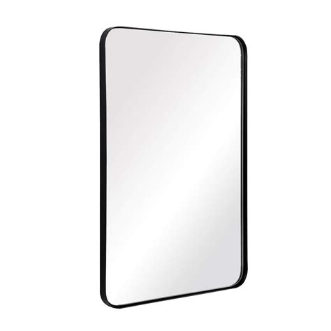 Andy Star Wall Mirror For Bathroom 24x36 Inch Black Bathroom Mirror