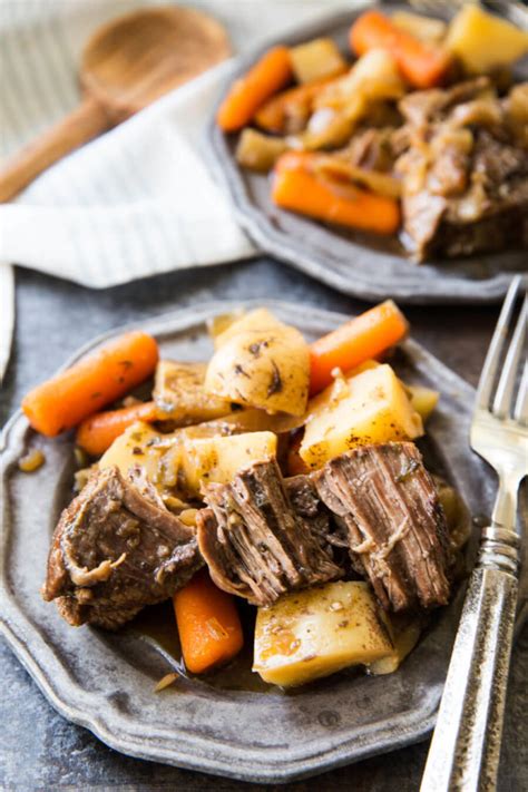Simple ingredients yet layers of rich, satisfying flavor. Easy Crock Pot Roast