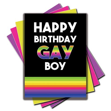 Feliz Cumpleaños Gay Niño Cumpleaños Tarjeta De Cumpleaños A5 Etsy