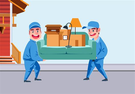 Movers Carrying A Sofa Vector 156653 Vector Art At Vecteezy