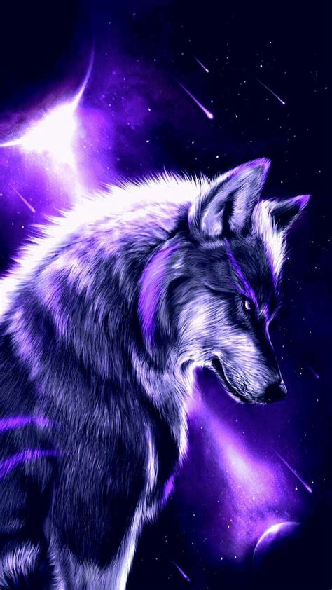 Rainbow Fire Wolf Wallpapers Wallpaper Cave