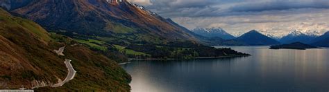 New Zealand Mountains Nature Landscape Lake Lake Wakatipu