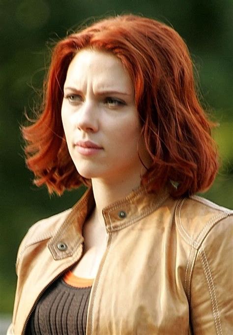 Red Hair Scarlett Johansson Candid