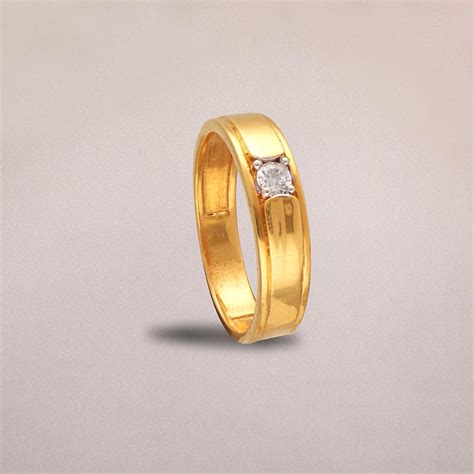 Buy 22kt Gold Mens Engagement Ring 96vj6567 Online From Vaibhav Jewellers