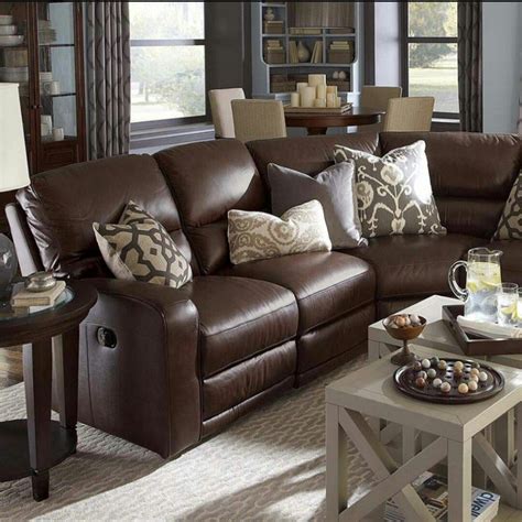 Brown Leather Couch Living Room Brown Living Room Decor Elegant