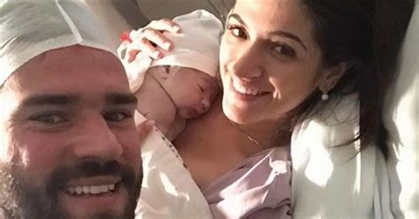 Liverpool Goalkeeper Alisson And Wife Natalia S New Baby Kitted Out In Adorable Team Colours