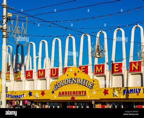 Golden Mile Amusement Arcade Sign Hi Res Stock Photography And Images