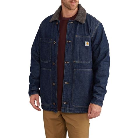 carhartt full swing® denim chore jacket for big and tall men