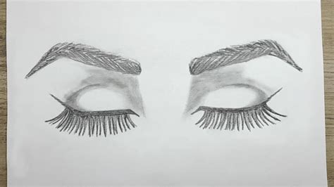 How To Draw Closed Eyes For Beginners Step By Step