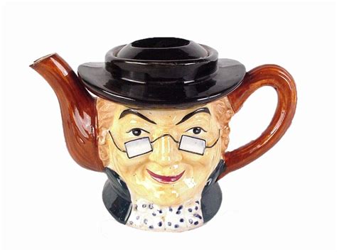 Vintage Old Man Toby Style Teapot Face Head Lid Japan Ceramic Irishman