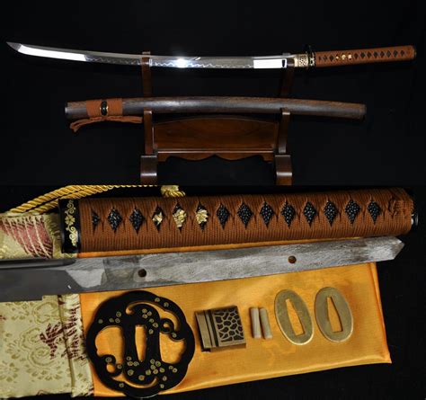 41 Inch Japanese Samurai Katana Functional Sword Clay Tempered Unokubi
