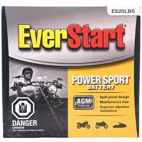 Everstart Motorcycle Battery Chart