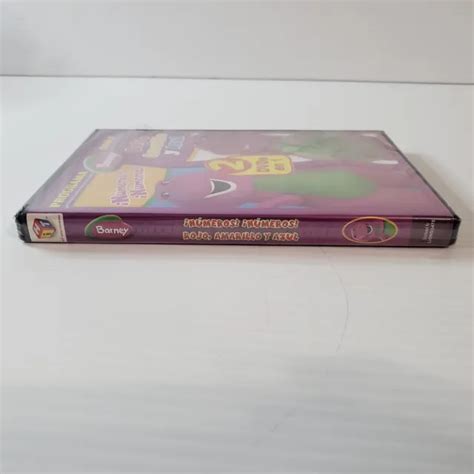 Barney Numeros Rojo Amarillo Y Azul Dvd Kids In Spanish New Colors
