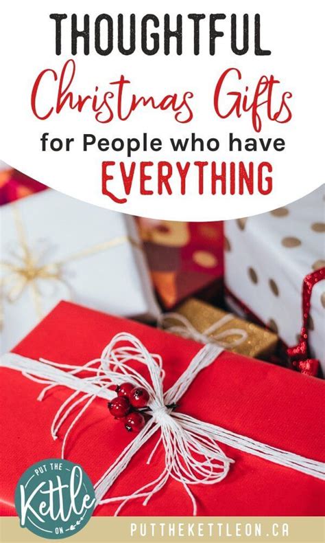 Not sure what christmas gifts to in my life, it's usually my parents, but it could be an aunt, an uncle, a friend, a sibling, a boss here are some gift ideas for just about anyone, whether they already have everything or didn't ask for anything. Unique Gift Ideas for Someone Who Has Everything ...