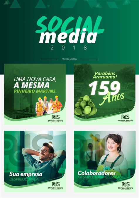 Ознакомьтесь с этим проектом Behance Social Media Pinheiro Martins
