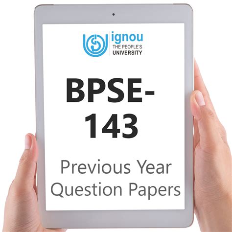 Ignou Bpse 143 Previous Year Exam Question Papers Ignou Help Center
