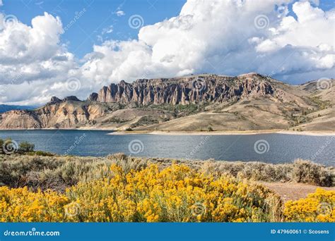 Blue Mesa Reservoir Colorado In Fall Stock Image Image Of Autumn