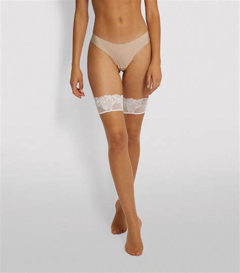 Wolford Beige Nude Lace Stay Up Stockings Harrods Uk