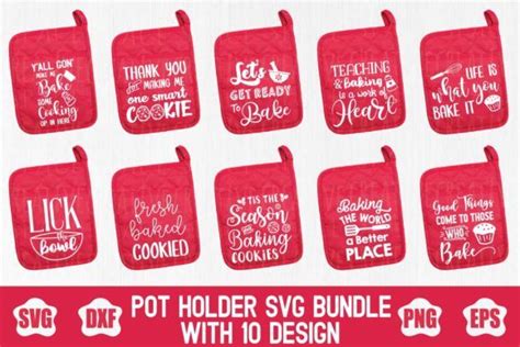 Download Pot Holder Svg Bundle (Graphic) by creativespace | Business card mock up, Pot holders, Svg