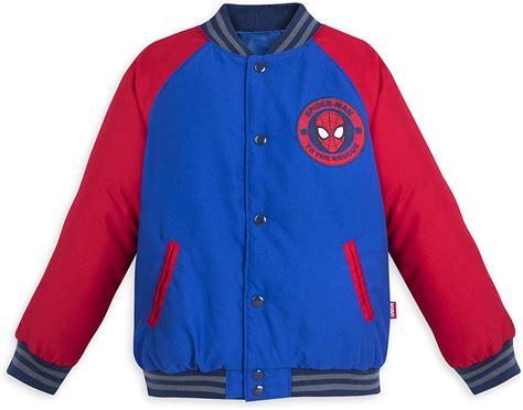 Marvel Spider Man Varsity Jacket For Boys Size 4 Multi Uk