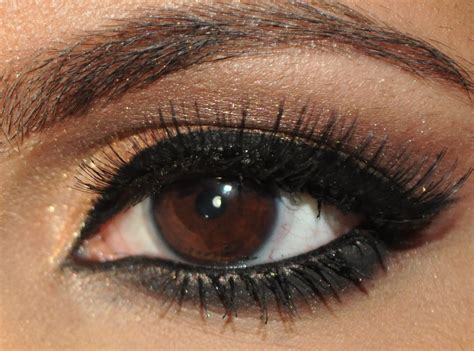 Classic brown glitter eye makeup tutorial. Gold And Bold · How To Create A Gold Eye Makeup Look · Beauty and MakeUp Techniques on Cut Out ...