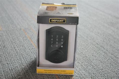 Defiant Castle Matte Black Single Cylinder Neo Touch Electronic Keypad